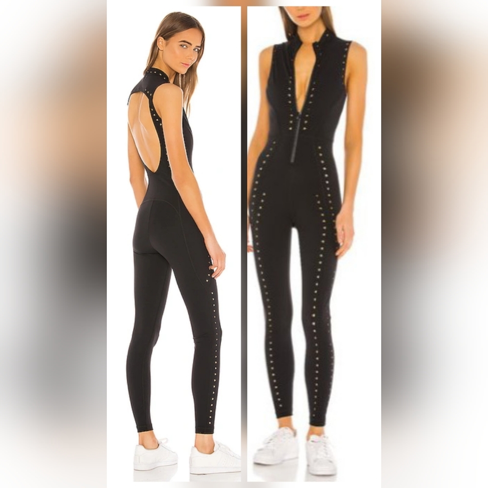 NWT- GIGI C Sarah Catsuit In Black Sz M